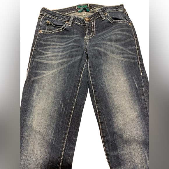 Wrangler Premium Patch Ultra Low Rise Skinny Jeans - Picture 3 of 8